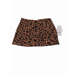 wonder nation toddler girls denim skort jean skirt size 2T animal print